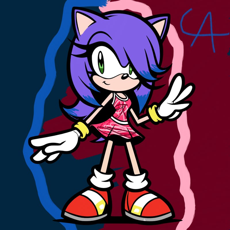 an original sonic character female