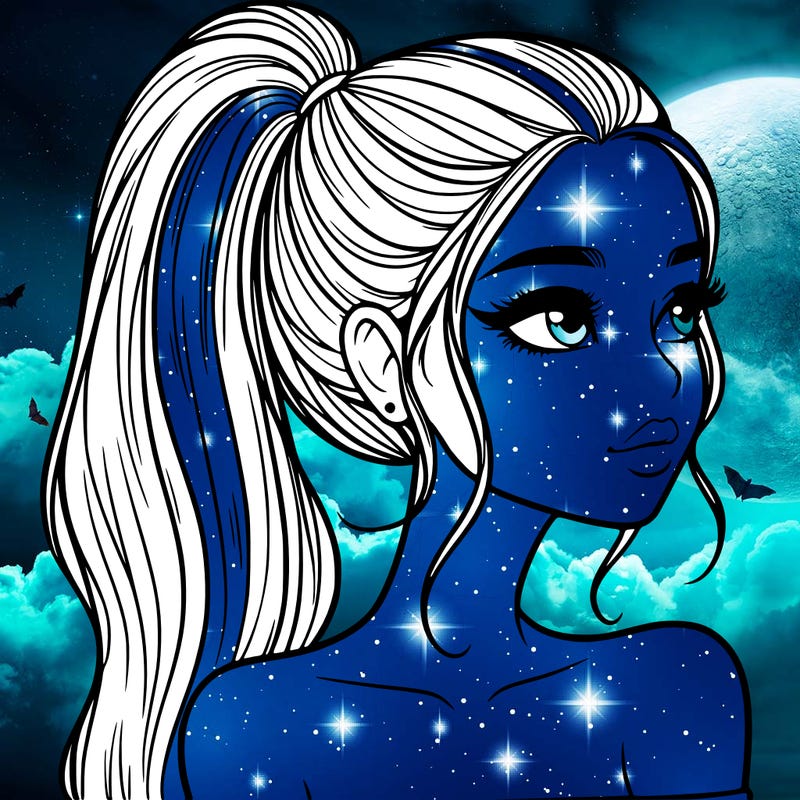 a beautiful and realistic girl with a high pony tail