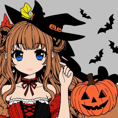 halloween anime girl