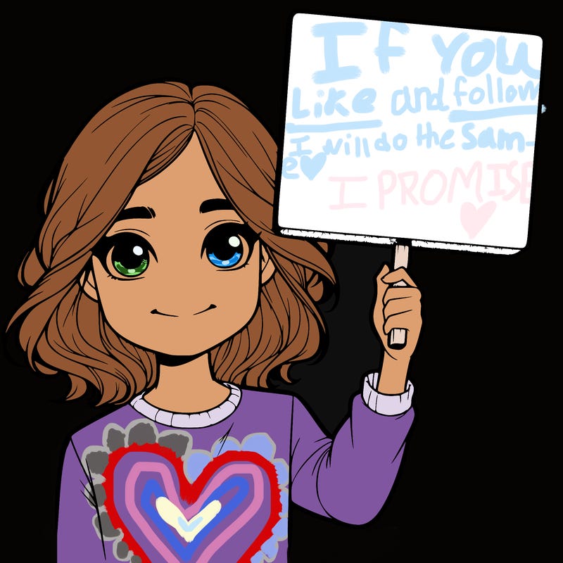 realistic girl holding up a sign