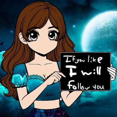 realistic pretty girl holding blank sign