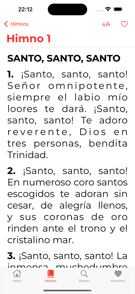 Himnario Bautista X - Lyrics of a Spanish hymn in the Himnario Bautista X app