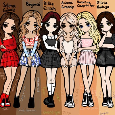 a group of girls realistic