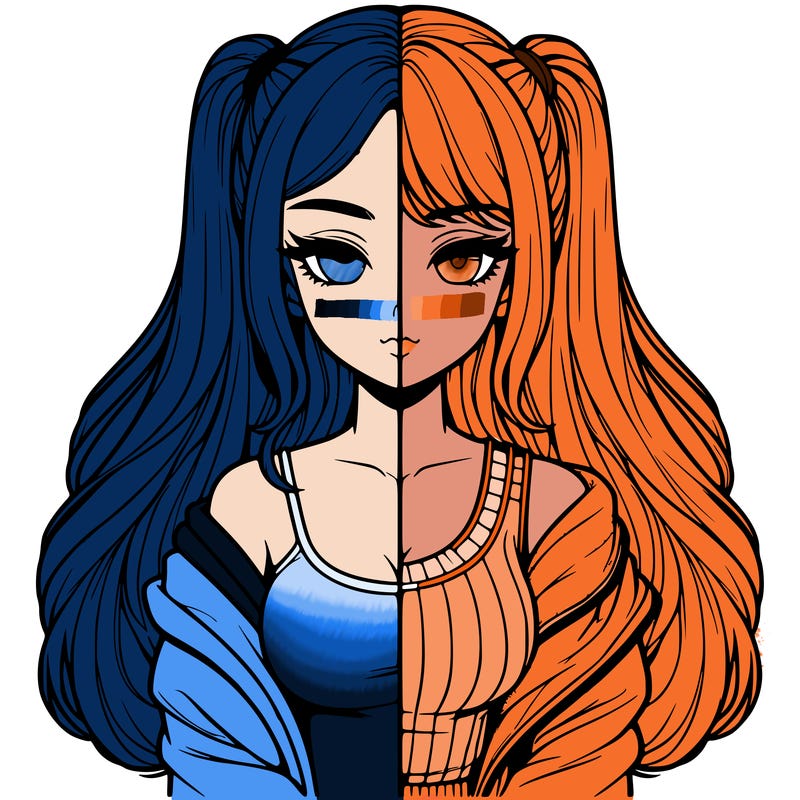 realistic girl split