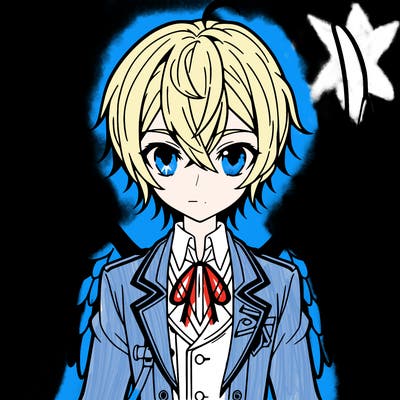 anime boy with wings