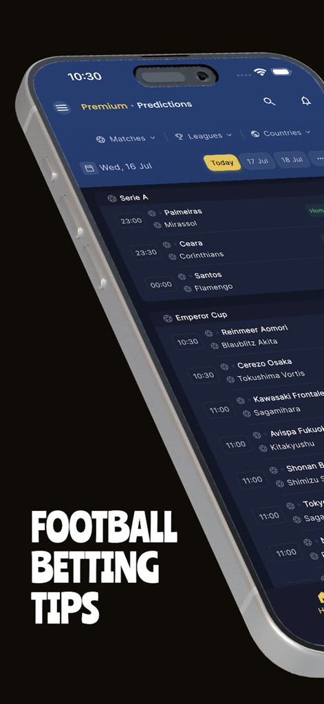 AI Football Betting Tips & Odd - Smartphone screen displaying BetKabal AI football betting tips and soccer match predictions