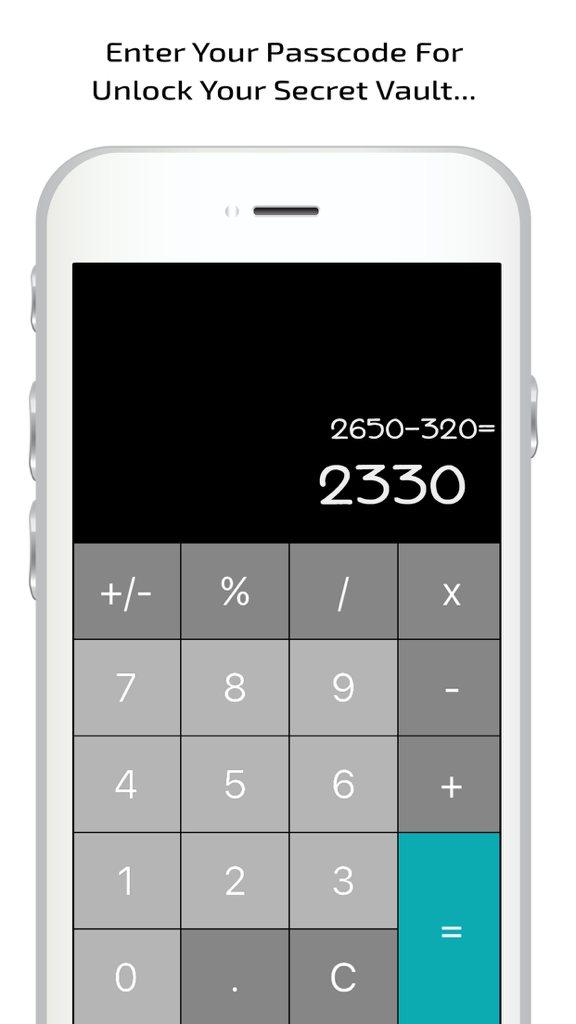 Secret Calculator  - A Secret Photo Hide Vault - Una interfaz de calculadora que sirve como señuelo funcional para una bóveda de fotos secreta