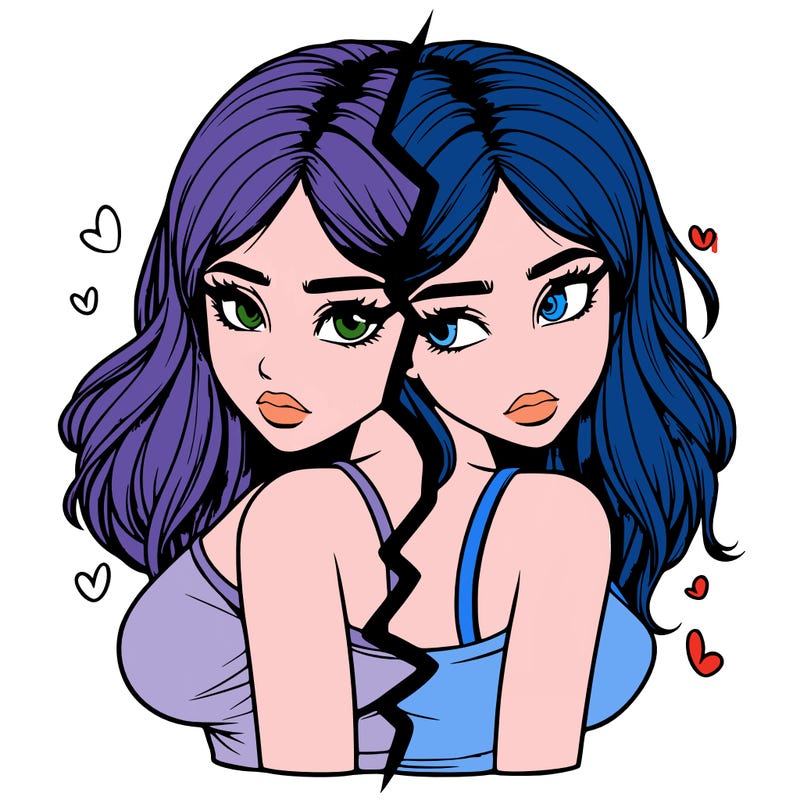 realistic girl split