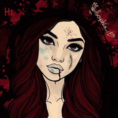 realistic beautiful girl with a hood on