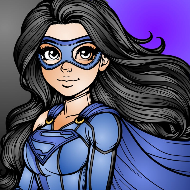 realistic superhero girl