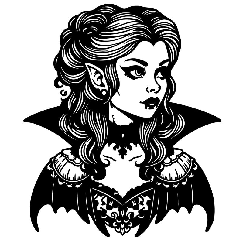 victorian gothic vampire woman