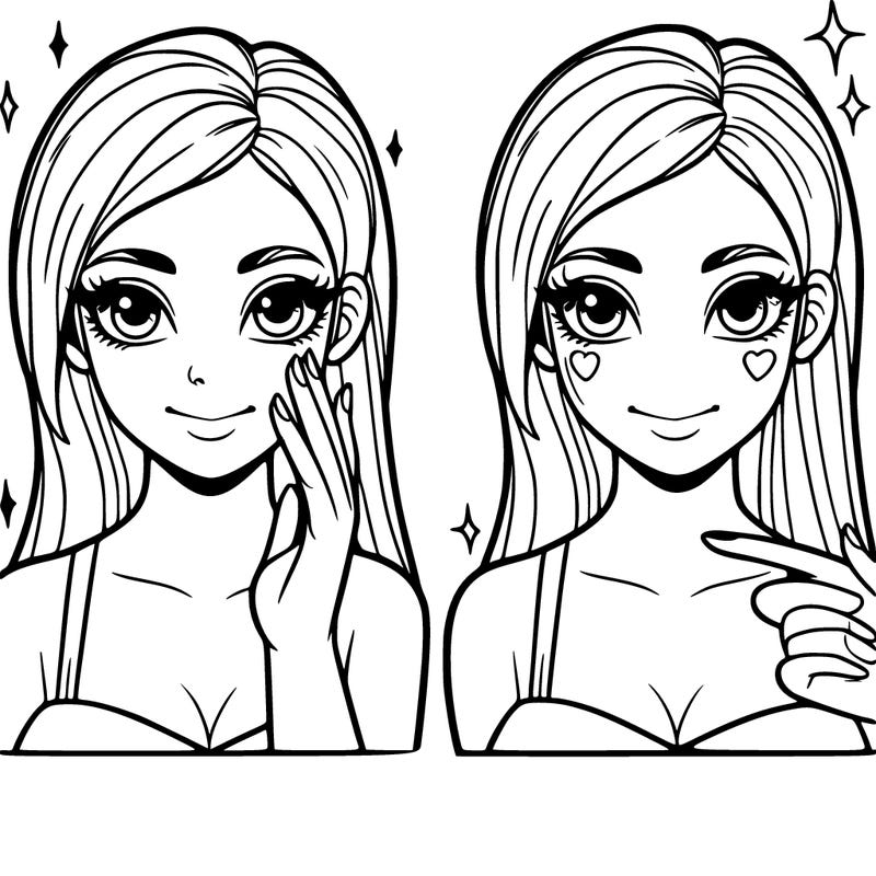 a girl showing her natural beauty in detail