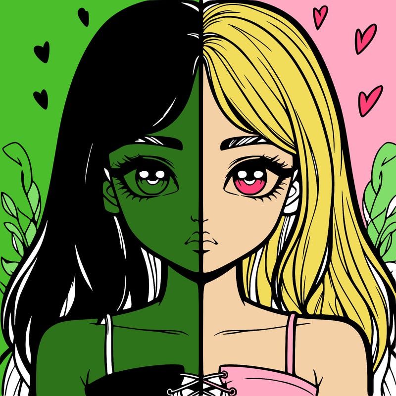 realistic girl split