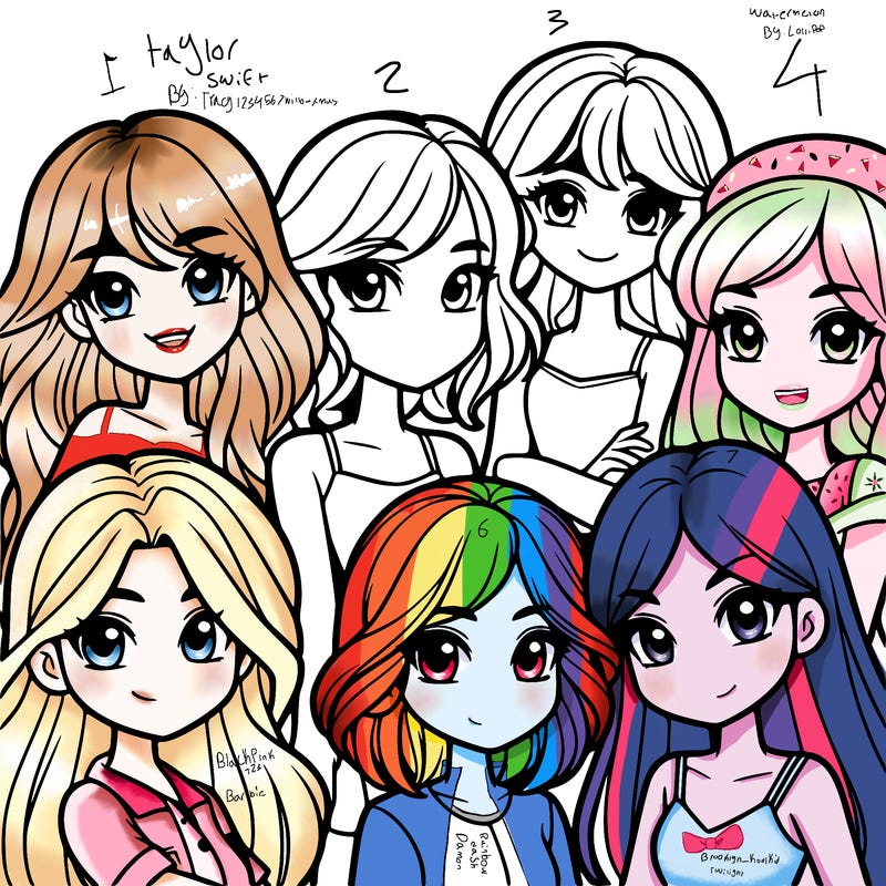 girlies in a group