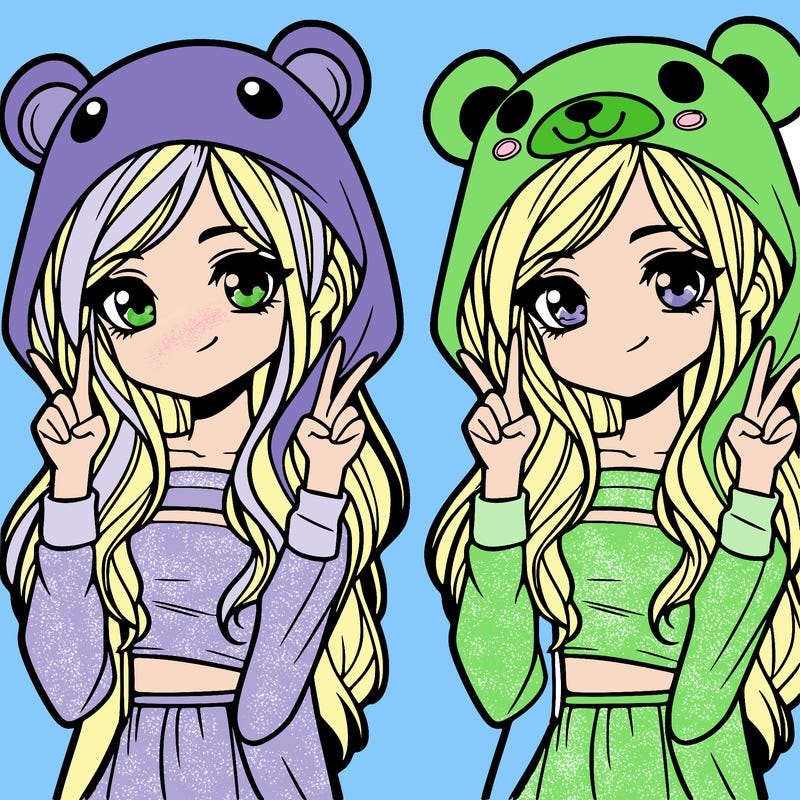 teen girl in animal costume