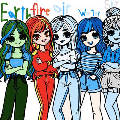 group of girl friends