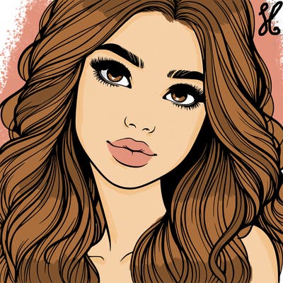 beautiful realistic girl