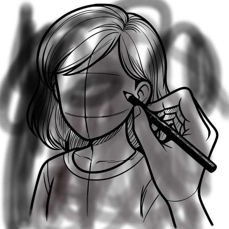 drawing a realistic person