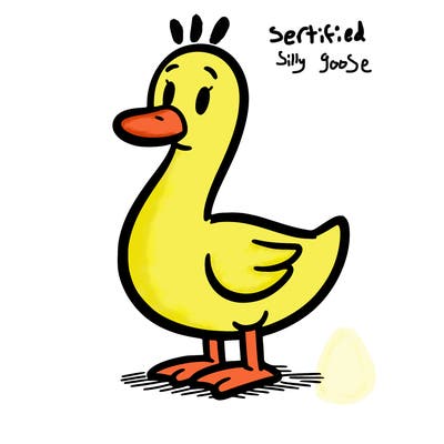 simple comic goose