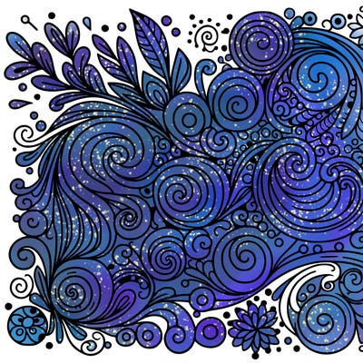 trendy swirly pattern