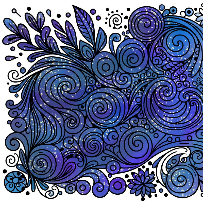 trendy swirly pattern