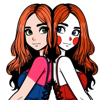 a realistic girl split