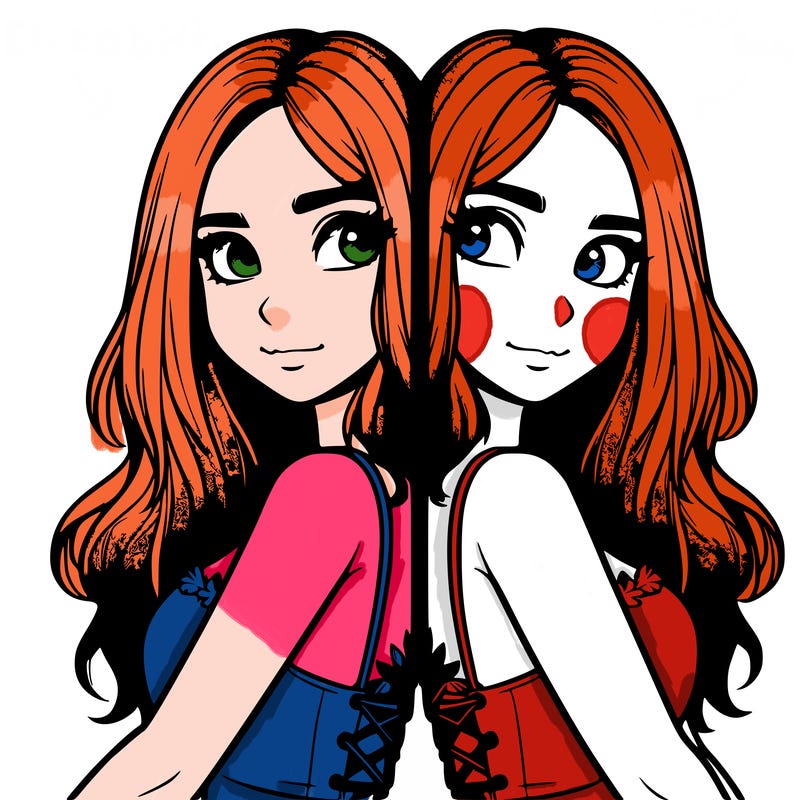 a realistic girl split