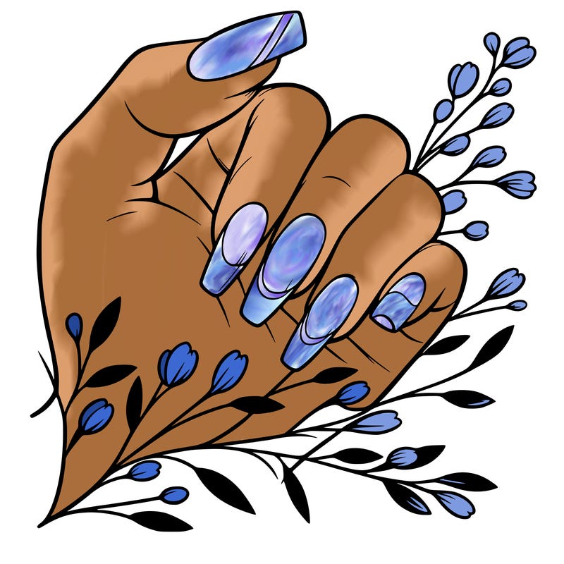 nails with french tip