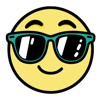 emoji with sunglasses