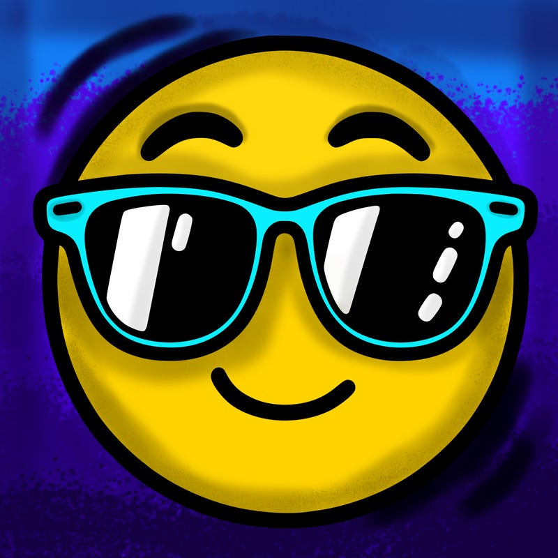emoji with sunglasses