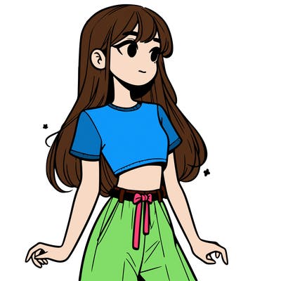 girl in a cute crop top