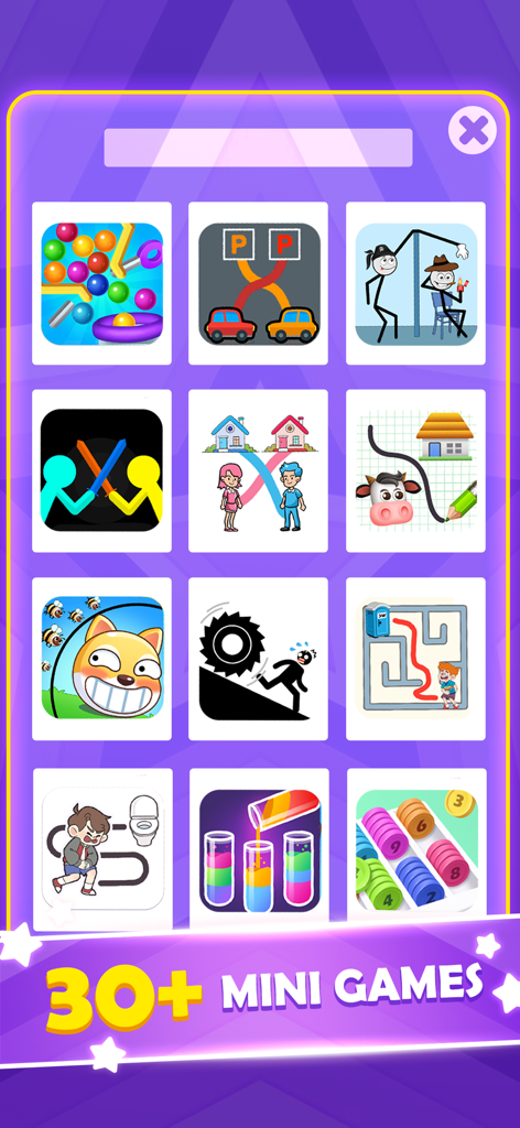 No WiFi -Antistress Relax toys - A collection of over 30 casual mini games and puzzles in one app interface