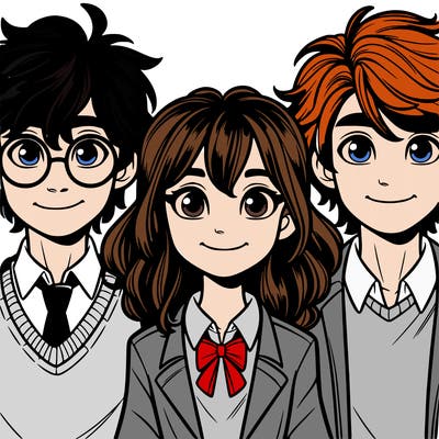 harry potter hermione granger ron wesley