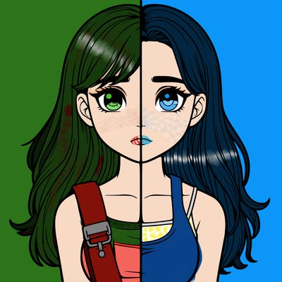 realistic girl split