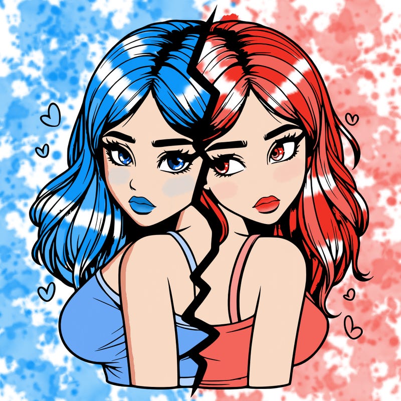 realistic girl split