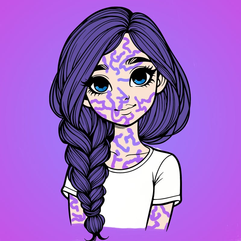 realistic girl with a braid