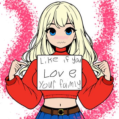 girl holding a blank sign in a long sleeve crop top