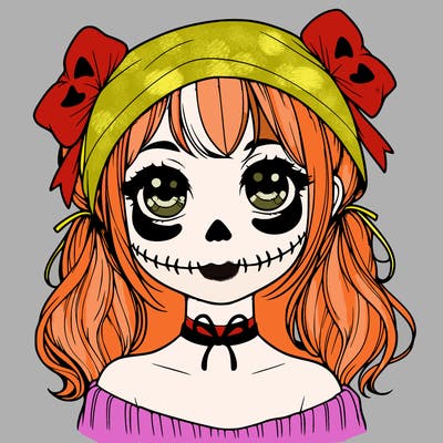 realistic girl halloween