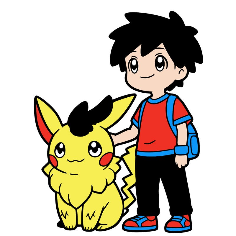 pikachu and ash