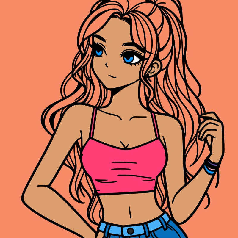 girl in crop top
