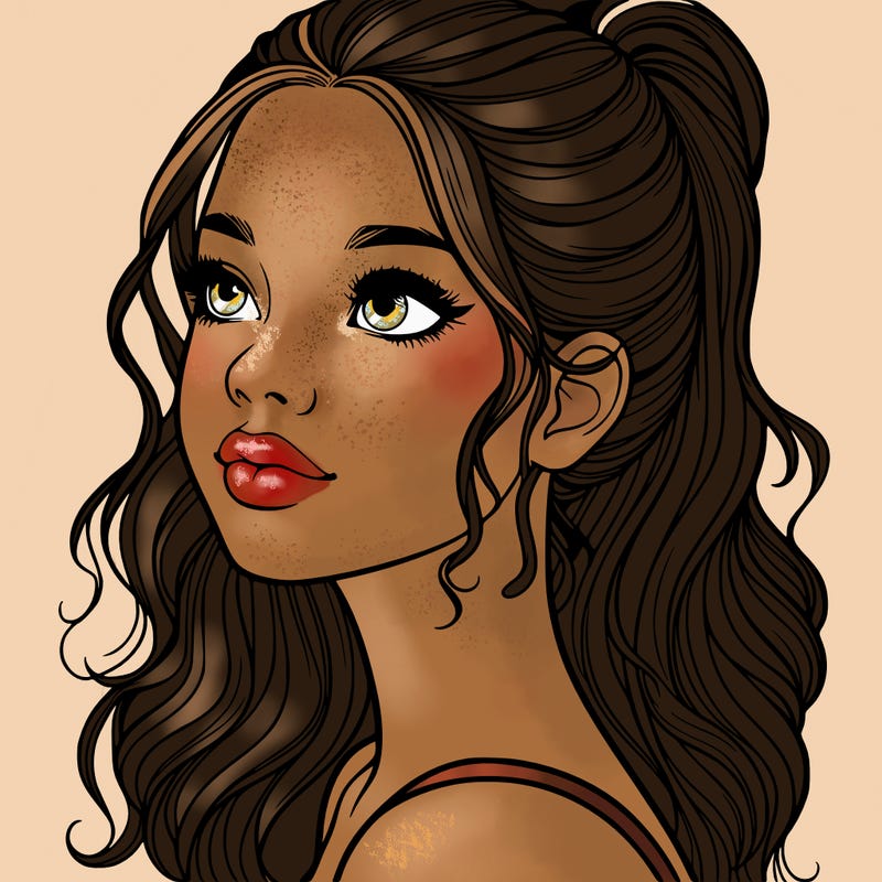 beautiful realistic girl