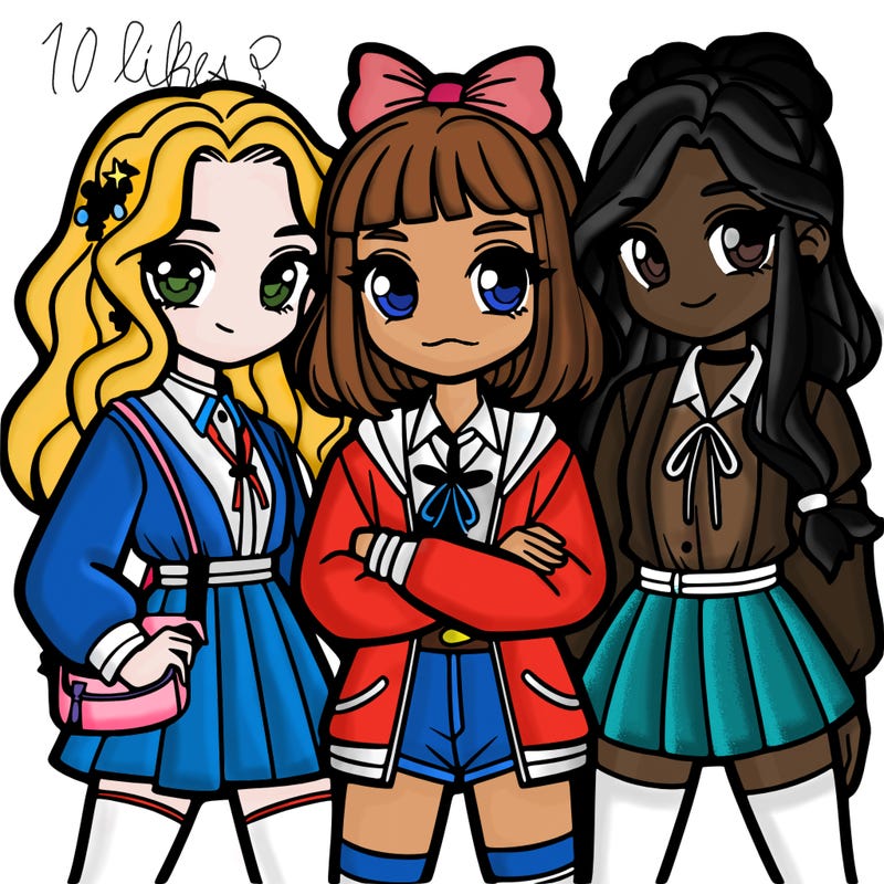 a group of girls