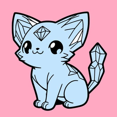 crystal kitten