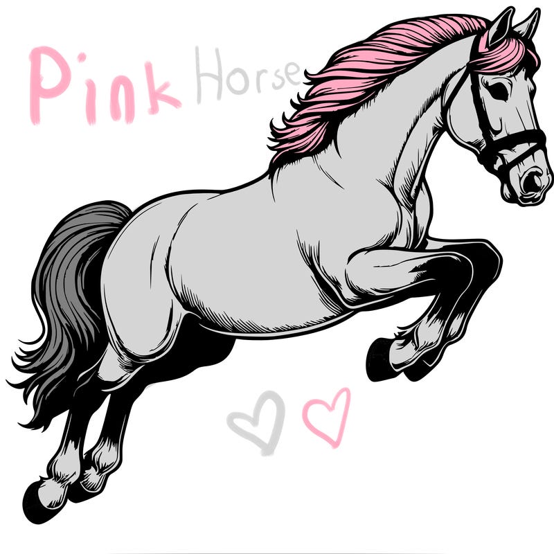 realistic horse jumping