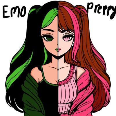 realistic girl split