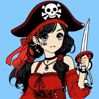 realastic pirates girl