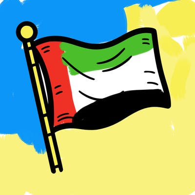 blank flag with straight