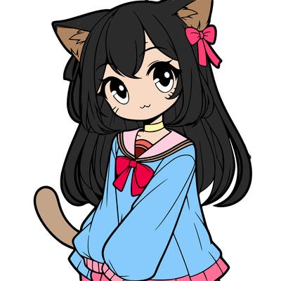 cat anime girl