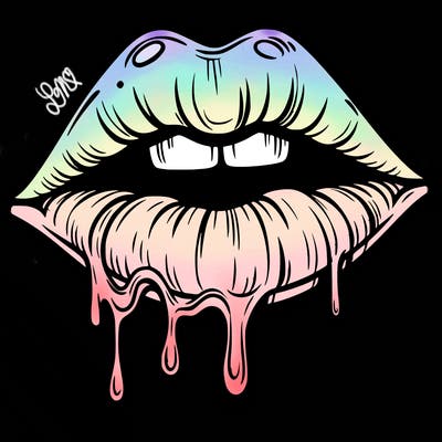 lips that look realistic and drip