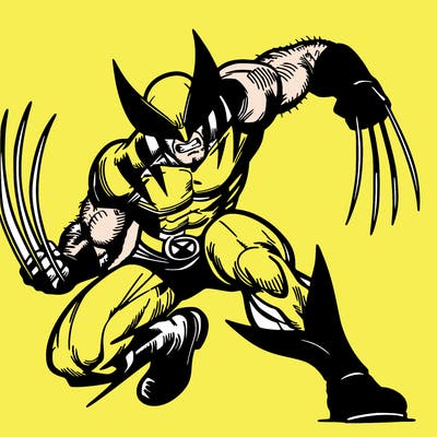 wolverine in intense combat